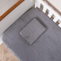 Lençol Berço Americano Plush Soft C/ Elástico E Fronha Macio