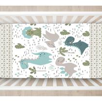 Lençol Berço Estampado Elasticado Na Volta Toda Coleção Baby