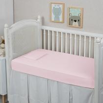 Lençol Berço Infantil Avulso com Elástico e Fronha 300 Fios 100% Algodão 1 Peça