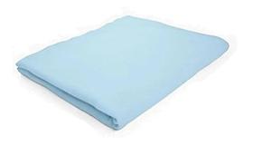 Lençol berço padrão Americano Azul em algodão- 70cm X 1,30m x 12cm- Carícia Minasrey