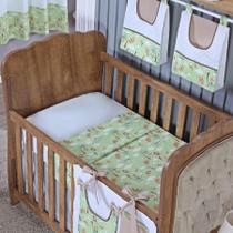 Lençol Berço Sem Elástico Percal Algodão Liso Bebe Menino