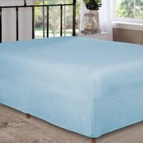 Lençol Box Conjugado Unibox Casal Azul Arrumadinho Enxovais Lençol Box Conjugado Unibox Casal Azul Arrumadinho Enxovais