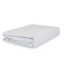 Lençol branco parte de cima com bainha casal queen hotel