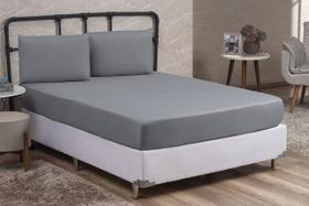 Lençol Cama Box Casal 3 peças Liso com Elástico e Fronhas Barato