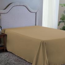 Lençol Cama Box Queen Size 400 Fios Aveludado Sem Elástico 30CM Altura