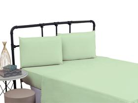 Lençol Cama Box Queen Size Avulso 100% Algodão Sem Elástico Liso Percal 200 Fios