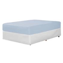 Lençol cama Casal Avulso 400 Fios 40cm Altura 100 algodao com elastico