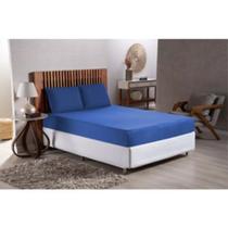 Lençol Cama de Casal Queen Premier 170 Fios com Elástico