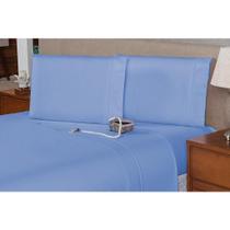 Lençol Cama Queen 40Cm 4 Pçs Ponto Palito Percal 180 Fios