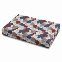 Lençol Cama Queen Sem Elástico Estampado 400 Fios Acetinado Hotelaria 1 Peça