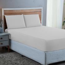 Lençol Cama Queen Size 3 peças 300 Fios Percal 100% Algodão Cama Box