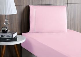 Lençol cama Solteiro 400 Fios 2 Peças algodao com elastico