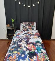 Lençol Cama Solteiro Animes Favoritos Anime Naruto Otaku
