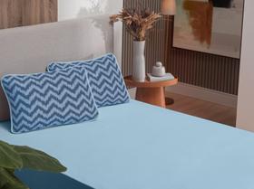 Lençol Cama Solteiro Clamatex 2 peças em Malha 100% algodão Lençol Cama Solteiro Clamatex 2 peças em Malha 100% algodão