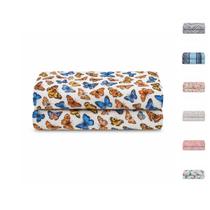 Lençol Casal 100% Algodão S/ Elástico Avulso Estampado com Viés Malha Penteada Fio 30/1 - Camaria