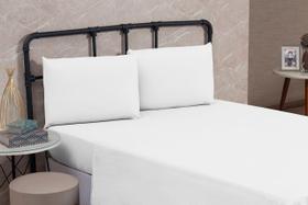 Lençol Casal 100% Algodão Sem Elástico Percal 200 Fios Hotel Fazenda Cama Box Avulso