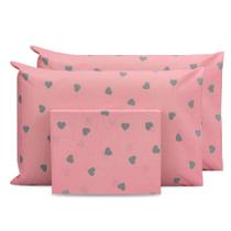 Lençol Casal 3 Pçs Estampado C/ Fronhas Percal 180 Fios 40cm Altura Coleção 2025 Lençol Casal 3 Pçs Estampado C/ Fronhas Percal 180 Fios 40cm Altura Coleção 2025