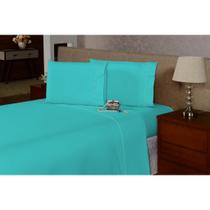 Lençol Casal 3 Pçs Ponto Palito Percal 180 Fios - 40 CM DE ALTURA