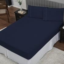 Lençol Casal 3 Peças 100% Algodão Percal 200 Fios