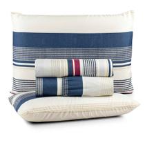 Lençol Casal 4 Pçs 400 Fios Estampado 100% Poliéster Sortido