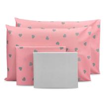 Lençol Casal 4 Pçs Estampado Percal 180 Fios Bainha 40cm Altura Coleção 2025