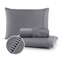 Lençol Casal 4 Peças Algodão 400 Fios Conforto e Estilo