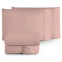 Lençol Casal 4 Peças Algodão 400 Fios Conforto e Estilo