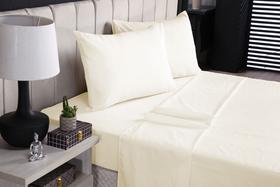Lençol CASAL 4 peças para Cama Box 200 fios 100% Algodão
