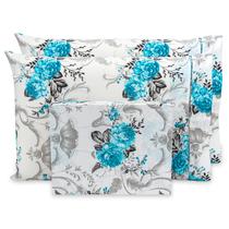 Lençol Casal 40cm 3 pçs c/ Ponto Palito Percal Estampado 180 fios Lençol Casal 40cm 3 pçs c/ Ponto Palito Percal Estampado 180 fios
