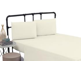 Lençol Casal Algodão 200 Fios Forro de Cama Box Sem Elástico Virol