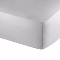 Lençol casal basic c/elástico percalle cinza 180 fios