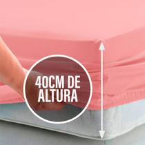 Lençol Casal c/ Elástico 40cm Avulso Percal 180 fios 80% Algodão