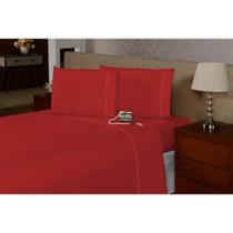 Lençol Casal c/ Elástico na Volta Toda Percal Flex 400 Fios Toque Macio - 40 CM DE ALTURA