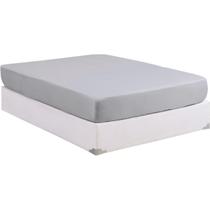 Lençol Casal com Elástico Avulso Percal 200 Fios 100% Algodão 01 Peça Lindo Macio Cama Box CINZA Lençol Casal com Elástico Avulso Percal 200 Fios 100% Algodão 01 Peça Lindo Macio Cama Box CINZA