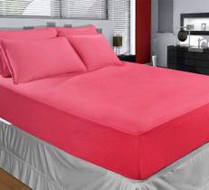 Lençol Casal com Elástico Malha Rubi Cereja Lençol Casal com Elástico Malha Rubi Cereja