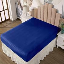 Lençol Casal Com Elástico Prático Malha Lisa 1 Peça Lençol Casal Com Elástico Prático Malha Lisa 1 Peça