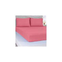 Lençol Casal De Malha 100% Algodão Com Elástico Goiaba - Panosul