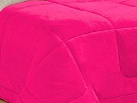 Lençol Casal De Plush Queen Mantinha Soft Com Fronha 3Pçs