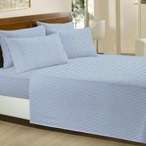 Lençol Casal Harmonia 100 Algodão Teka Azul Lençol Casal Harmonia 100 Algodão Teka Azul