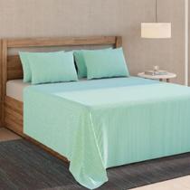 Lençol Casal Harmonia 100 Algodão Teka - Verde