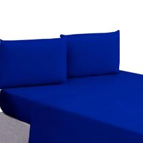 Lençol CASAL Liso Avulso SEM Elástico para Revenda Cama Box Microfibra 01 Peça