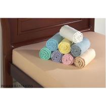 LENÇOL CASAL LISO Com ELÁSTICO ENCANTO ESTAMPARIA