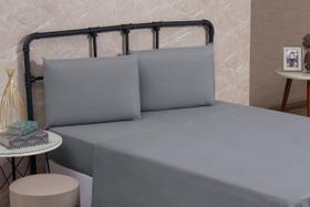 Lençol Casal Liso Sem Elástico Avulso Cama Box com Bainha