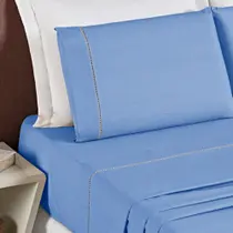 Lençol Casal Luxo 3 Peças 100% Algodão Percal 200 Fios Macio Aconchegante