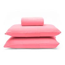 Lençol Casal Microfibra Simples 3 Peças Clean