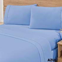 Lençol Casal Padrão 3 Peças 200 Fios 100% Algodão Toque Macio Ponto Palito