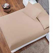 Lençol Casal Padrão com Elástico 1 Peça Soft Antiácaro 100% Poliéster 180 Fios Macio