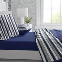 Lençol Casal Queen 4 Pç Percal 6 Opções De Cores Premium