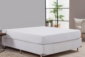 Lençol Casal Queen Sem Fronhas Branco De Algodão