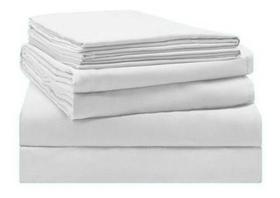 Lençol Casal Superior Com Bainha Para Hotel 400 Fios Toque Aveludado